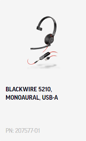 Blackwire 5210 USB A