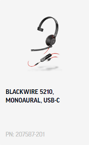 Blackwire 5210 USB C